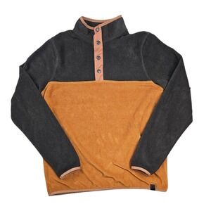 LIV Outdoor 1/4 Snap Men‎ Medium Fleece Jacket Sherpa Pile Pullover